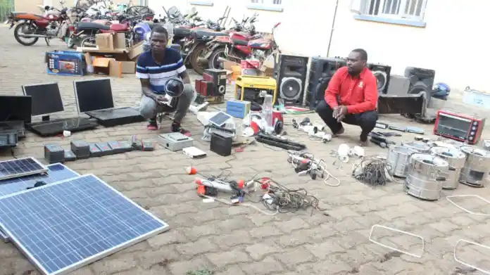 Police Raid Electronic Appliance Shop, Recover Stolen Goods Worth Millions in Lyantonde District
