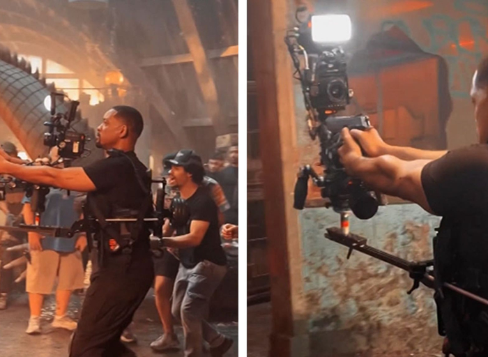 will-smith-handles-gun,-camera-at-same-time-in-'bad-boys-4'-behind-the-scenes