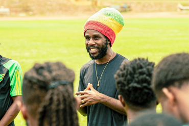 chronixx-makes-appearance-at-reggae-boyz-training-session,-fans-ask-'where's-the-album?'