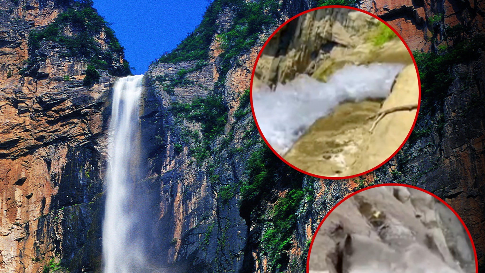 famous-chinese-waterfall-deemed-fake,-water-pumping-pipes-exposed
