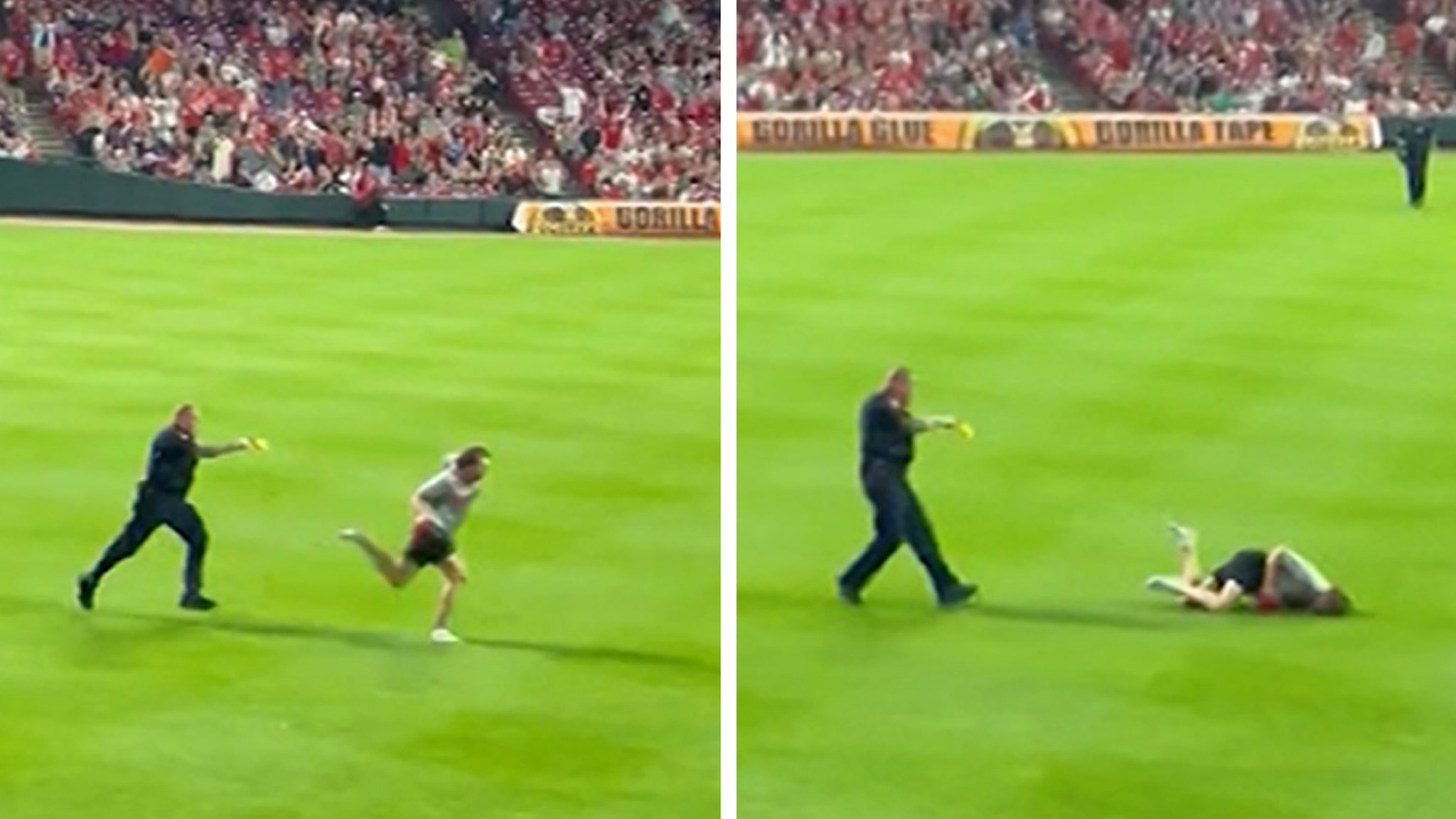 mlb-fan-gets-tasered-and-handcuffed-after-running-onto-field,-video