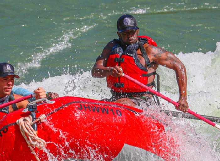 diddy-goes-white-water-rafting,-blows-off-steam-in-wyoming