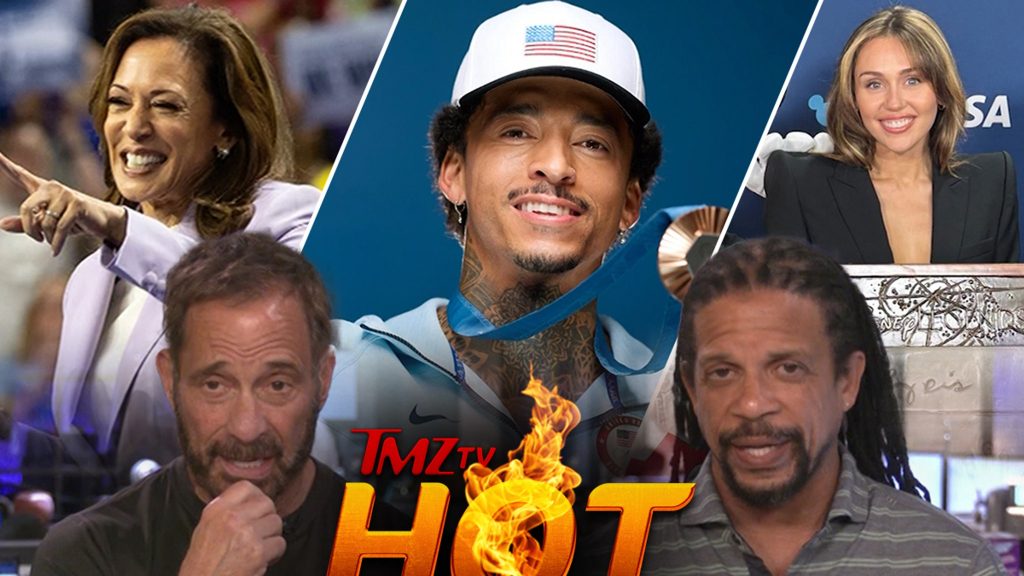 tmz-tv-hot-takes:-kamala-harris,-miley-cyrus,-nyjah-huston