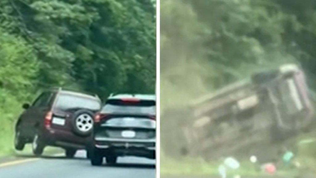 driver-recklessly-tries-to-pass,-flips-car-in-massive-accident-video