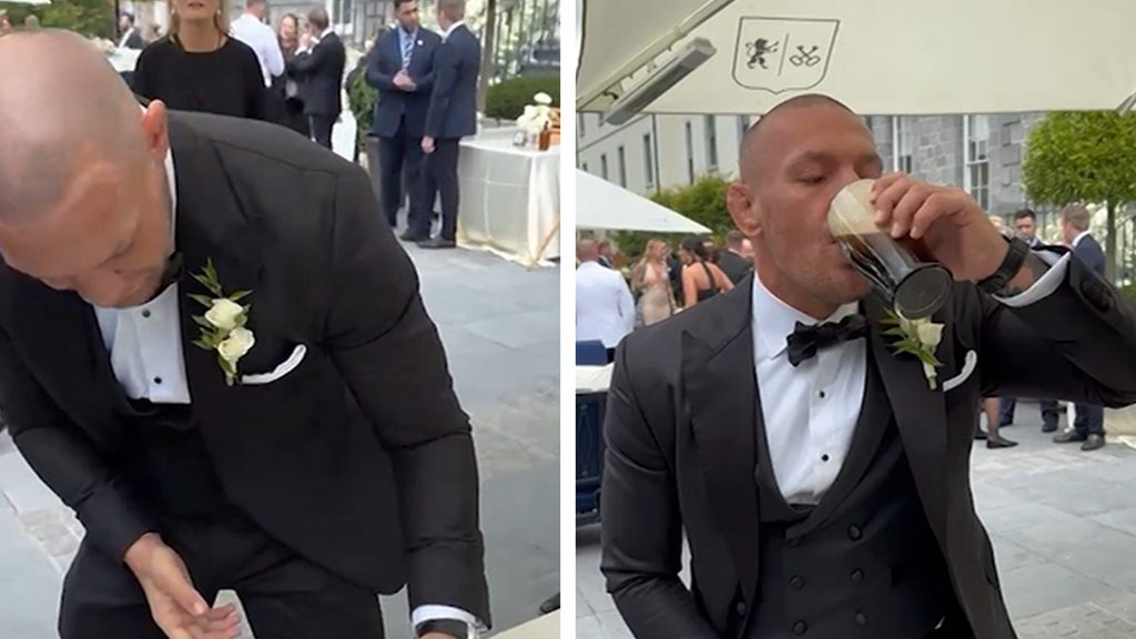 conor-mcgregor-chugs-beer-at-sister’s-wedding