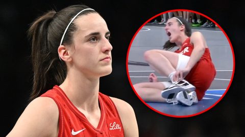 caitlin-clark-goes-down-w/-ankle-injury,-returns-to-game-minutes-later