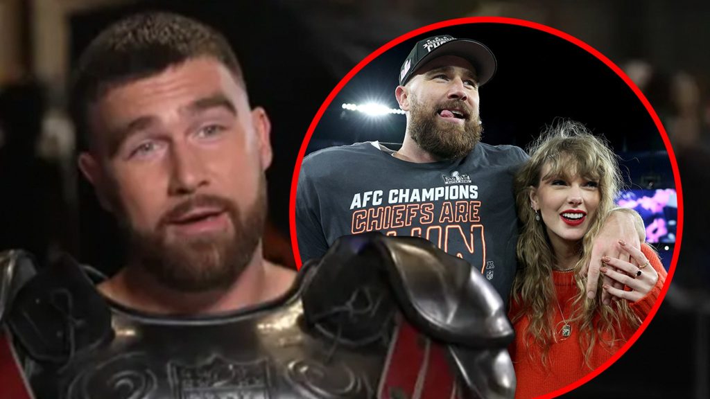 travis-kelce-jokes-he’s-taylor-swift’s-‘arm-candy’